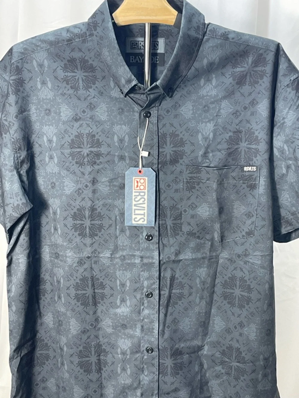 RSVLTS Bayside Cult Album button down in Charcoal. Nick Ghanbarian collab - Picture 6 of 9